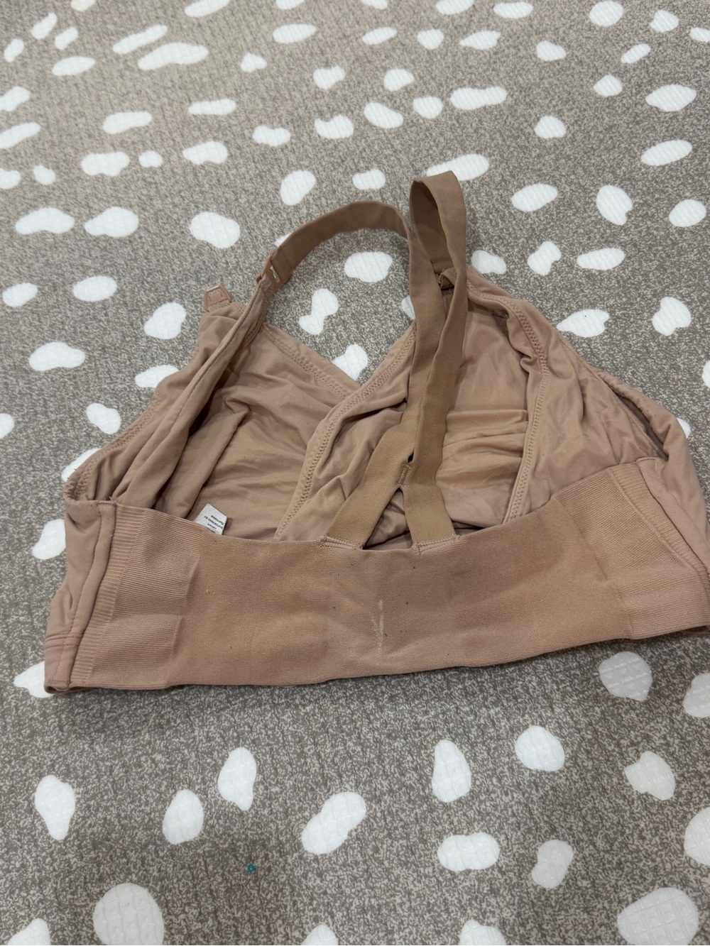 Spanx Bra-llelujah Nursing Bra breastfeeding wireless Racerback Cafe AuLait Nude - Picture 5 of 6